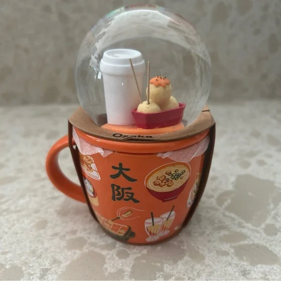 NEW Limited Edition Starbucks Osaka Japan Snow Globe Mug